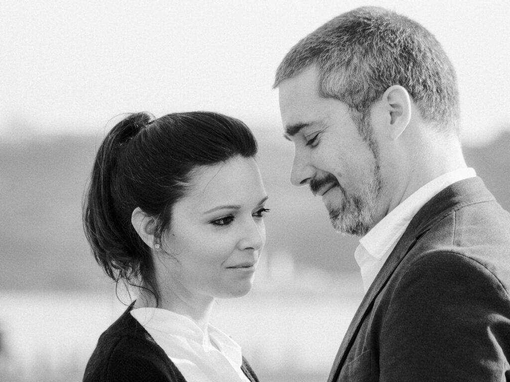 sessão de noivado no inverno