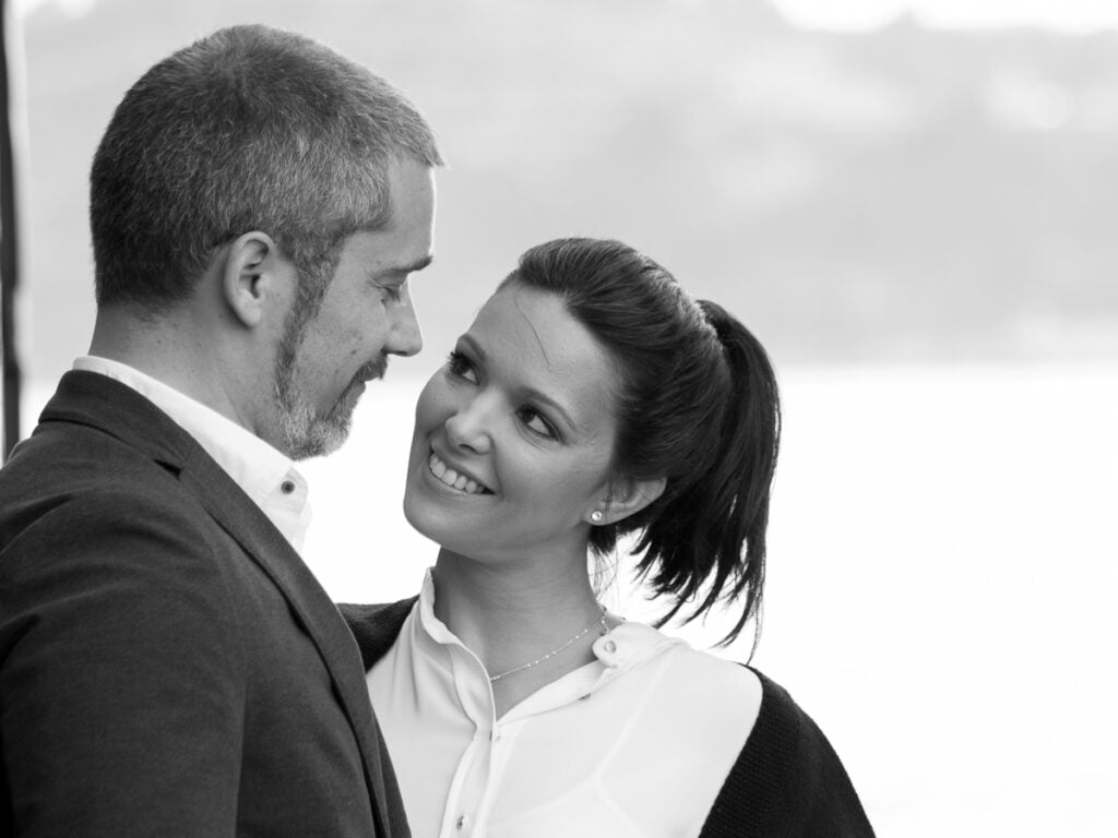 sessão de noivado no inverno