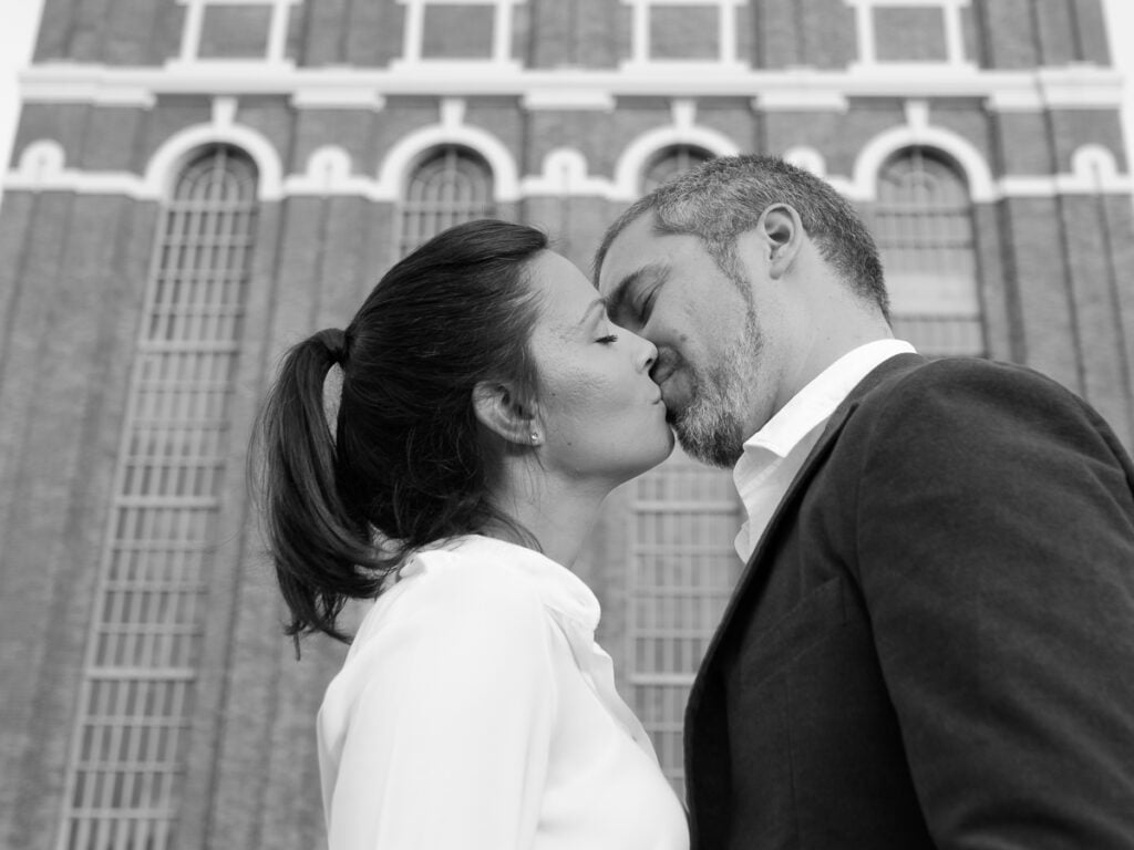 sessão de noivado no inverno