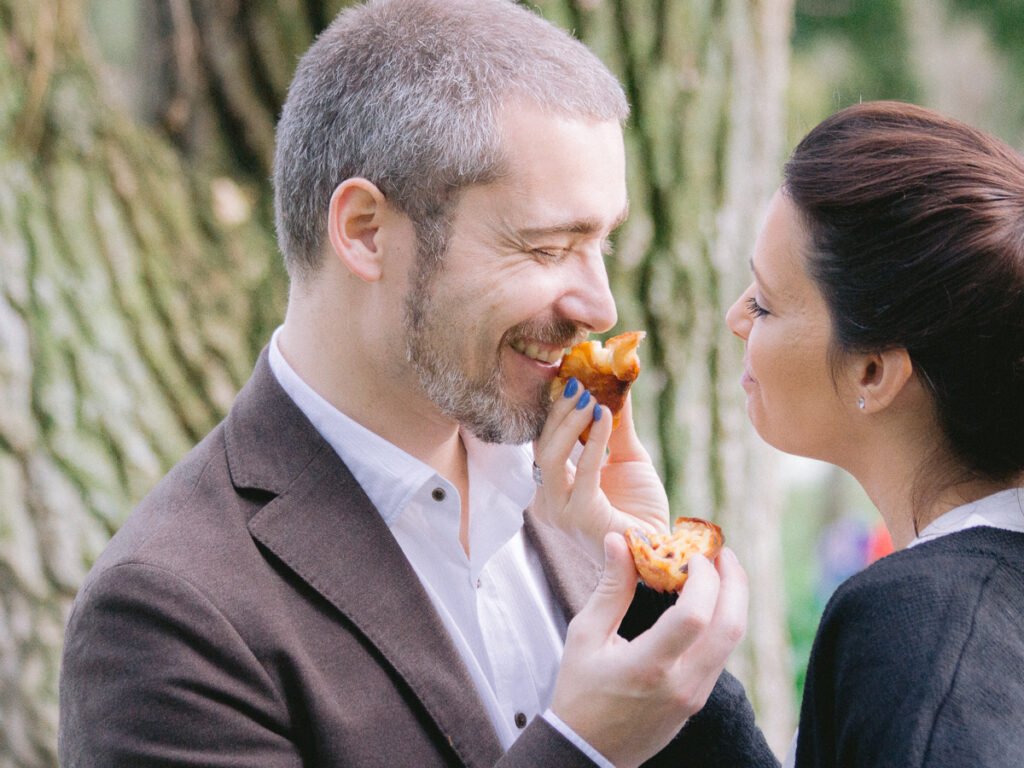 sessão de noivado no inverno