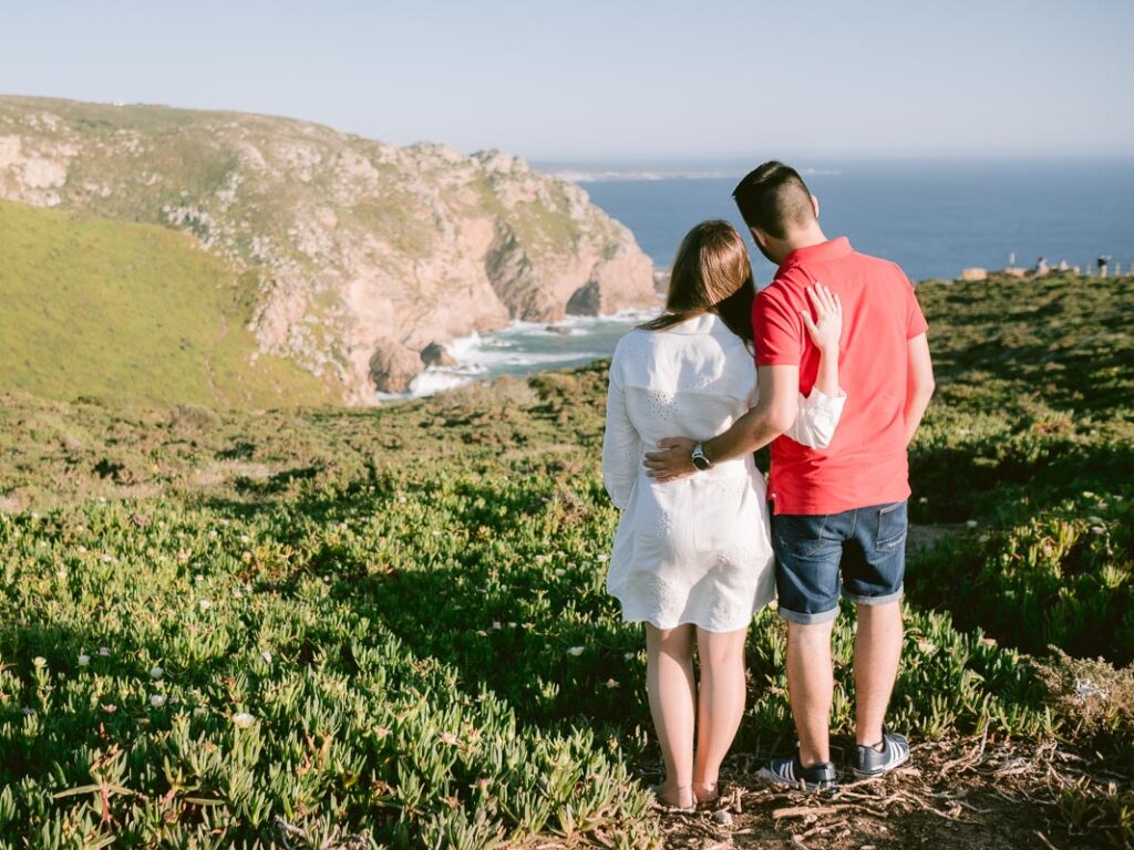 Sessão de Noivado no cabo da Roca - Sintra
