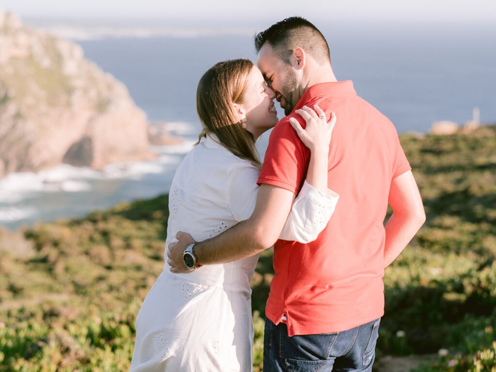 sessão de noivado no cabo da roca