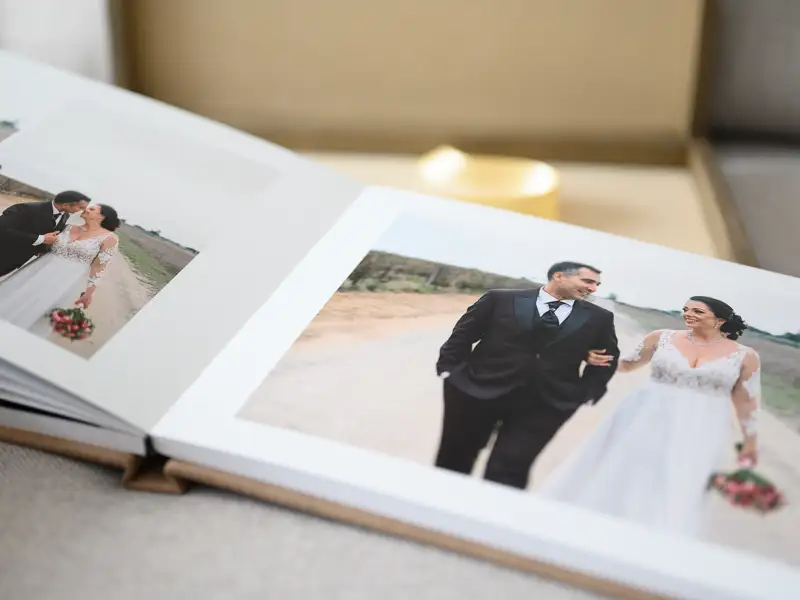Portuguese wedding photographer photo album
